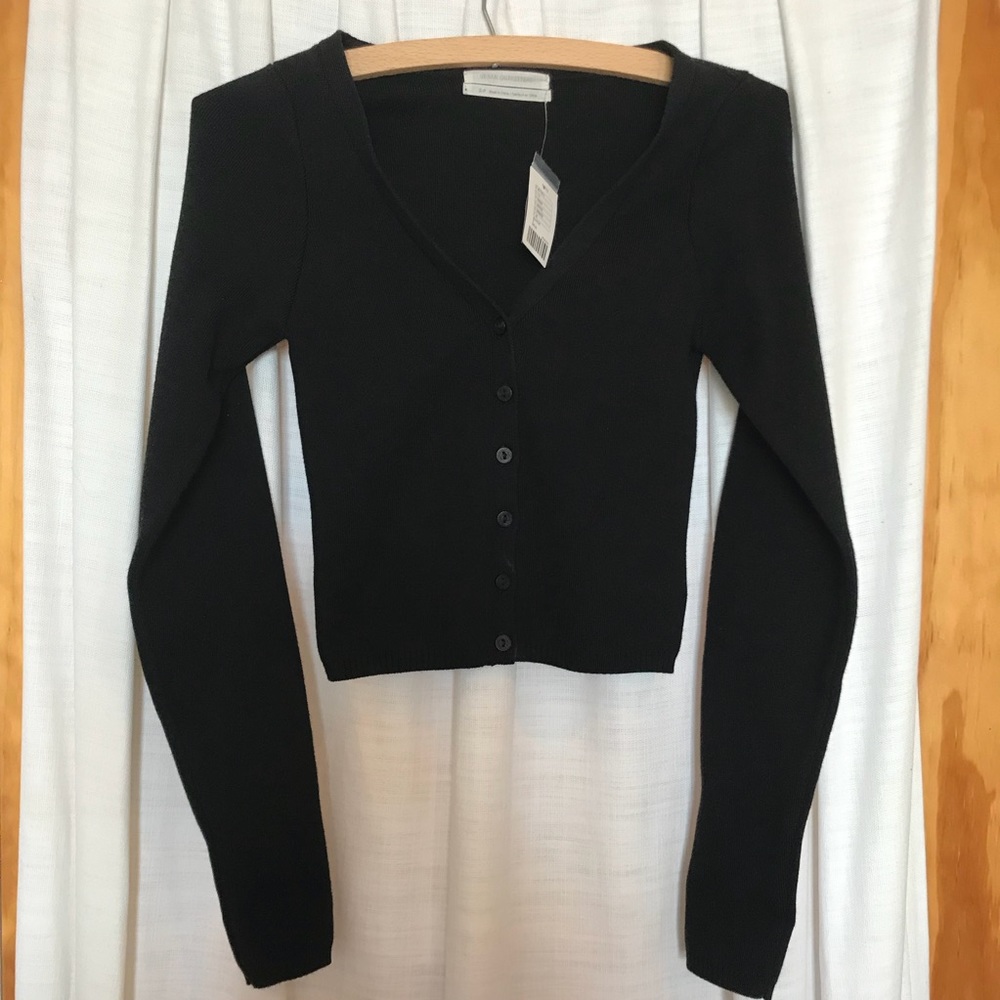 NWT urban outfitters black cropped cardigan